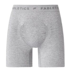 Fabletics L Mid Grey Heather The Training Day Boxer Brief